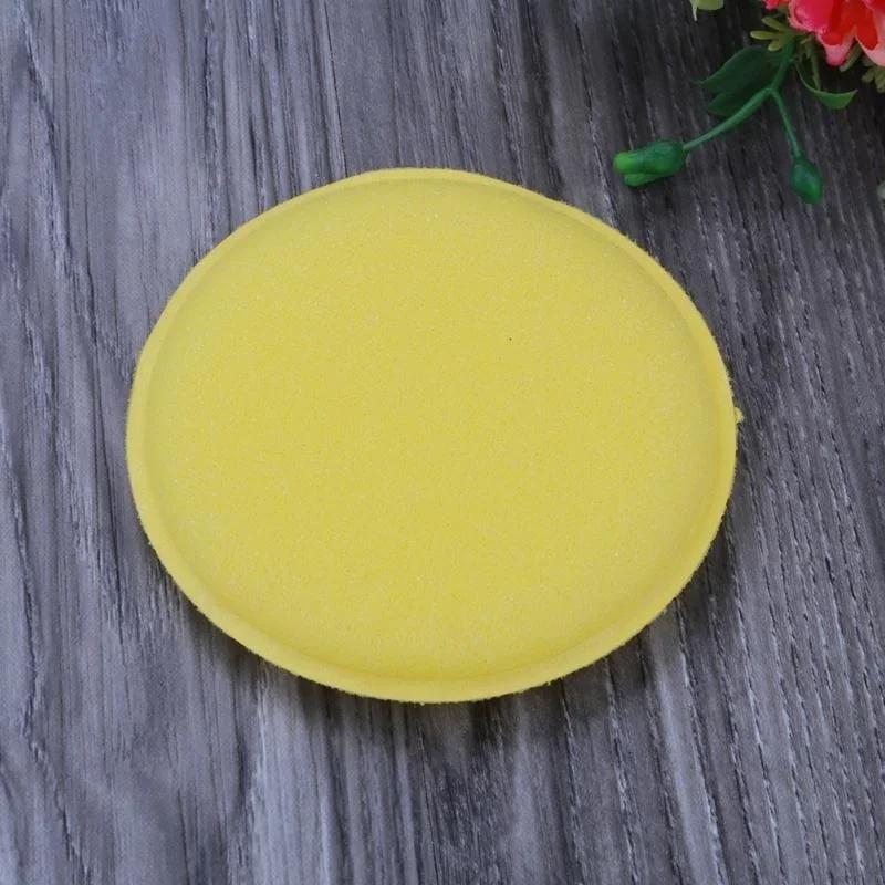 Yellow Sponge Pad/Buffer for Car Detailing Care Wash Clean Car Vehicle Wax Polish Sponge Hand Soft Wax