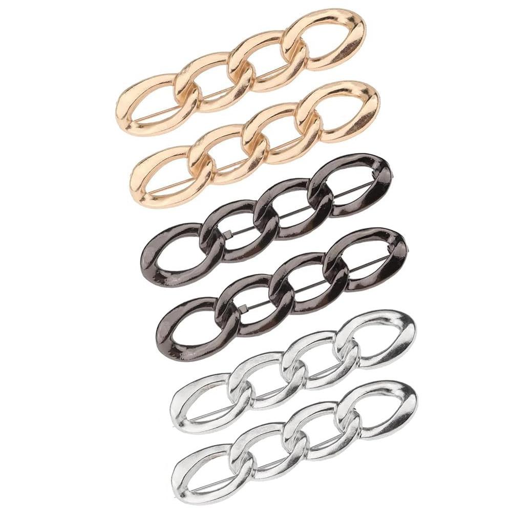 

6pcs Adjustable Jeans Button No Sew Pant Waist Tightener Jean Buttons Pins Detachable Decorative Buckles for Pants Skirts Sleeve