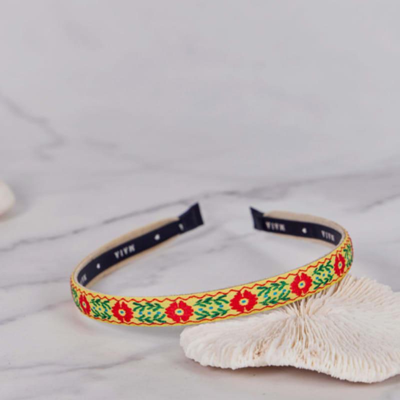 

Ободок для волос MAIA с цветочной лозой (Выберите 2) - желтый purple