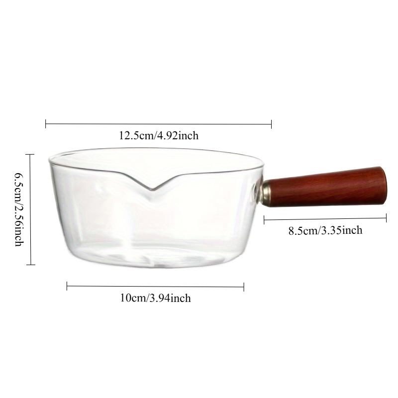Multi-functional Glass Cooking Pots Milk Instant Noodle Pot Soup Pots Wooden Handle Open Flame Heating Kitchen Cookware Clay Pot