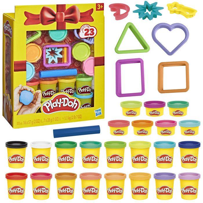 Play-Doh Coffret cadeau, pâte à modeler, 23 pots et 8 accessoires, Loisirs créatifs enfant, Classique, dès 3 ans