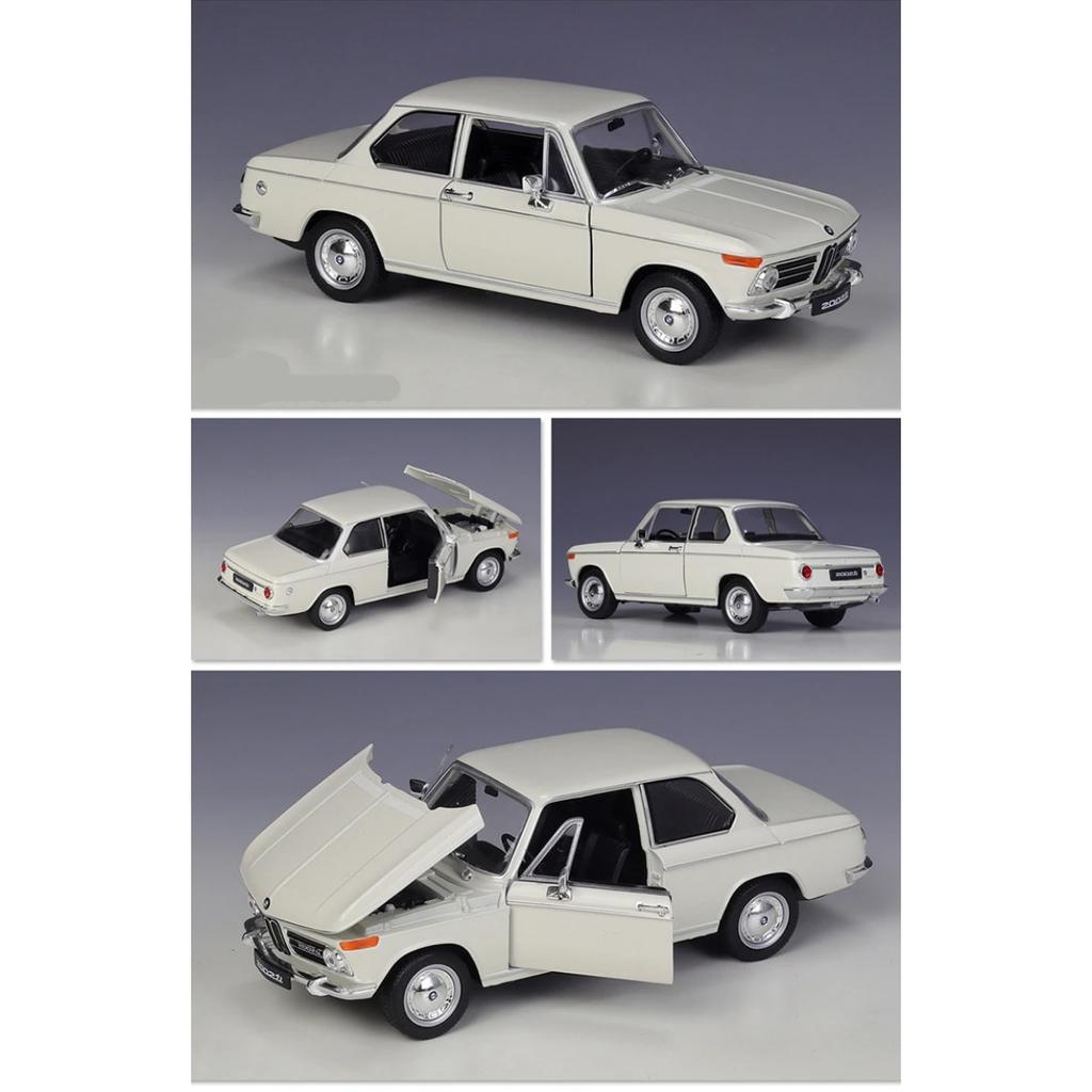 WELLY 1/24 BMW 2002 TI Alloy Miniature Car Model Diecast Metal Scale Model Car Diecast Metal Static Collection Children Toy Car