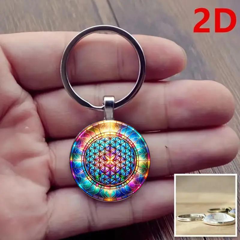 Kaleidoscope Keychain Jewelry Zinc Alloy Multifunctional Gift For Family Friends