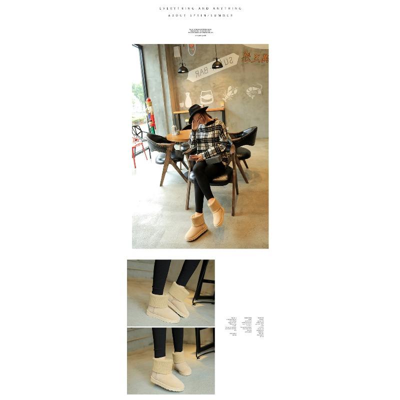 Directly from the Manufacturer Winter New Wool Mouth Snow Boots Women's Short Boots Two Wear Velvet Short Cotton Shoes Wholesale Women