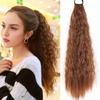 Hestehale-parykk, krøllete hår, bølgebånd og naturlig hårtilbehør for daglig bruk