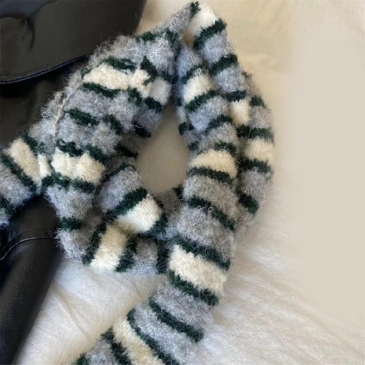 Women Skinny Scarf Thin Choker Knit Belt Long Tie Scarf Bag Handle Wrap