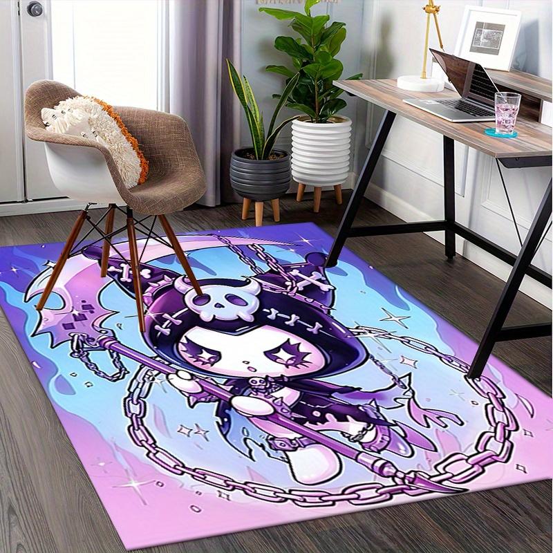 Office Rug Grim Reaper, Cute Art Anti-Slip Rug, Machine Washable for Living Room, Bedroom, Office, Multiple Sizes, Bedroom Mat, Decorative Mat, Durabl