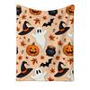 Halloween Flannel Throw Blanket Printed 130 150 cm for Couch Sofa Bed