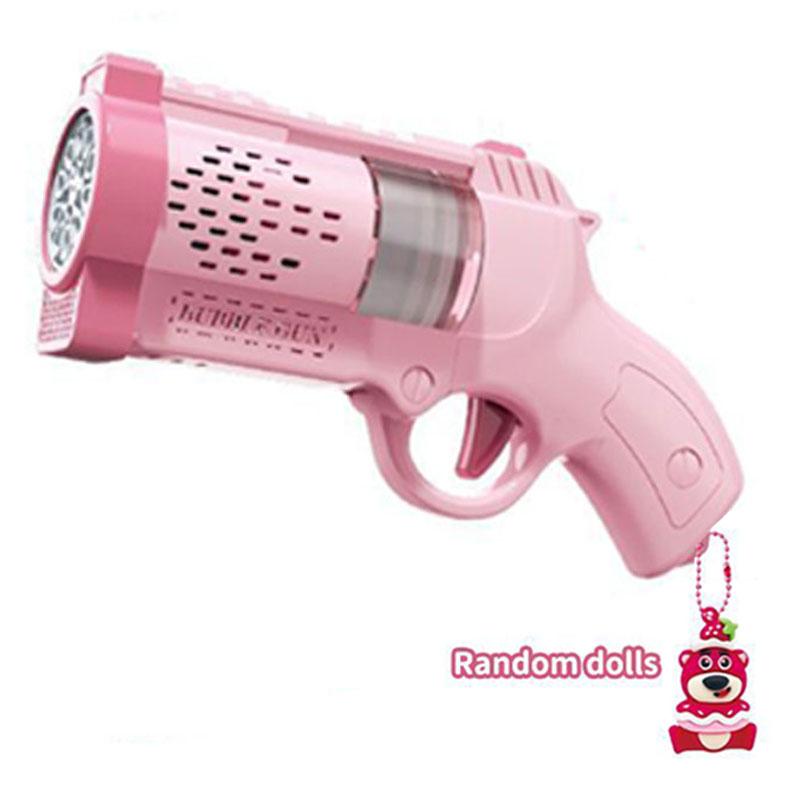 

MINISO Electric Bubble Gun Kids Toy Bubbles Machine Automatic Soap Blower with Light Summer Outdoor Party Games Children Gift