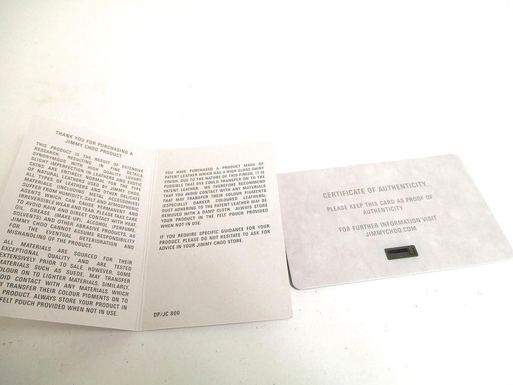 Authentic Jimmy Choo Black Patent Leather Bifold Bill Wallet Card Holder #a515  Refurbished