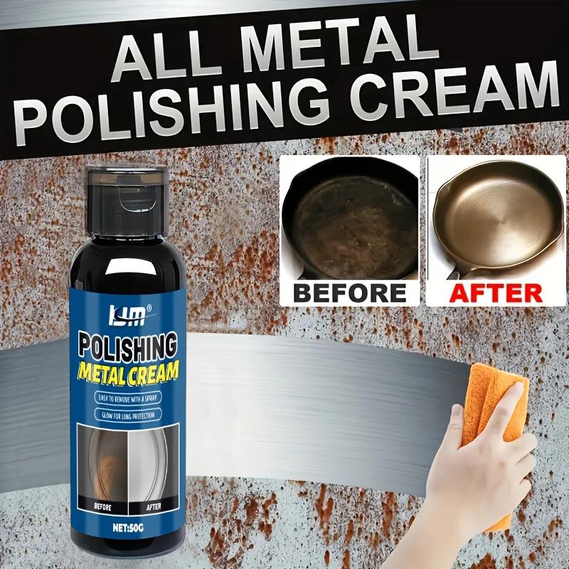 Multifunctional metal polish,quickly restores the surface of household chrome products,suitable for RVs,cars,motorcycles.
