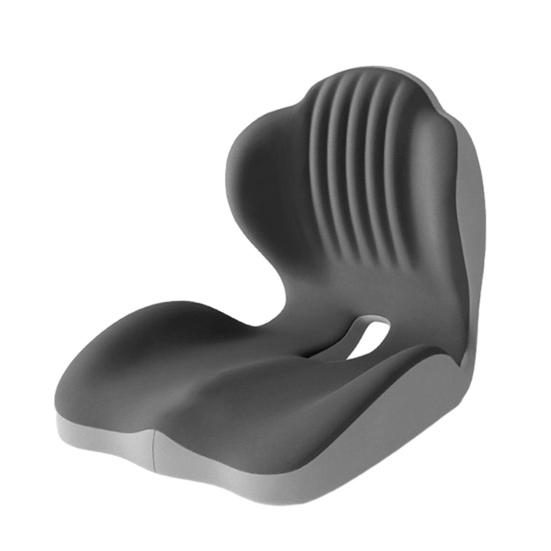 Ergonomický polštář na sedadlo z paměťové pěny s L-tvarem, dutý pro cirkulaci vzduchu, s opěrkou beder, protiskluzový polštář na kancelářskou židli