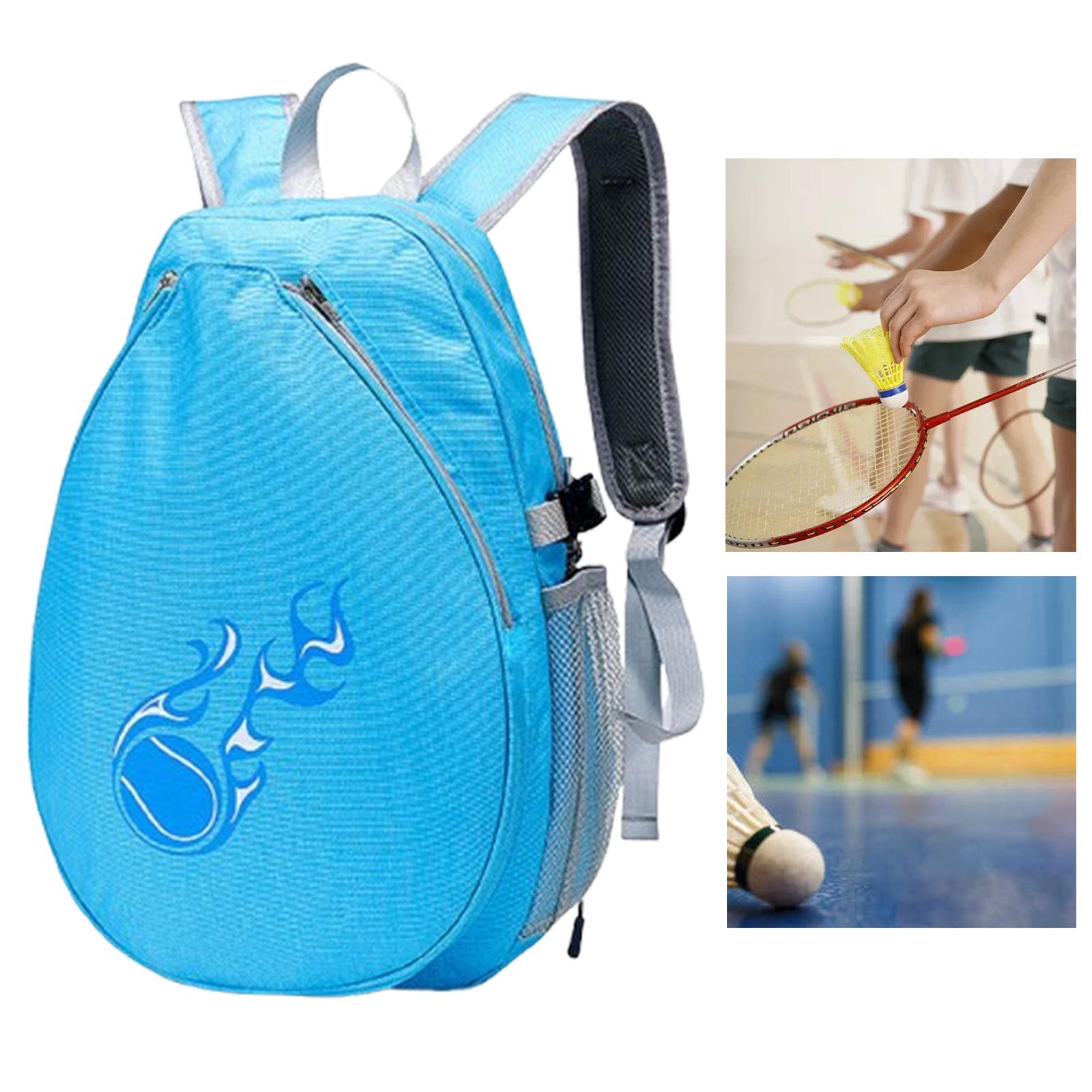 Tennis Backpack Racket Holder Multifunctional Sports Bag Portable Badminton Bag синий