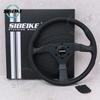 SIBEIKE Montecarlo Style Leather Steering Wheel 14inch JDM Modified Car Sports Racing Steering Wheel