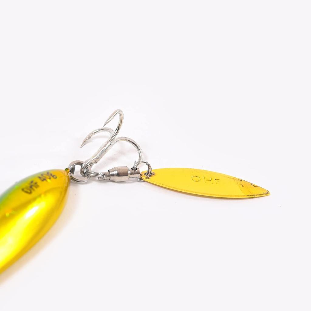 OHF Metal Jig Set 9 Pieces 20g 30g 40g Jigging Slow Jigging Assist Hook with Blade / / (40)