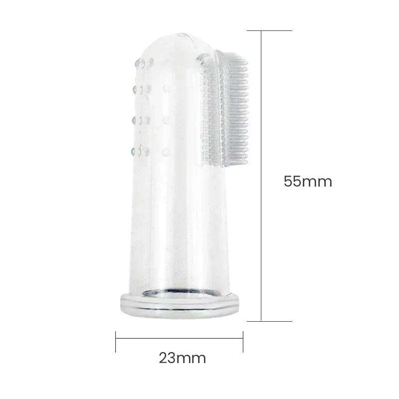 Ultra Soft Silicone Finger Toothbrush for Dog Cats Remove Plaque Tartar Puppy Kitten Teeth Cleaning Dental Care Oral Hygiene Pet