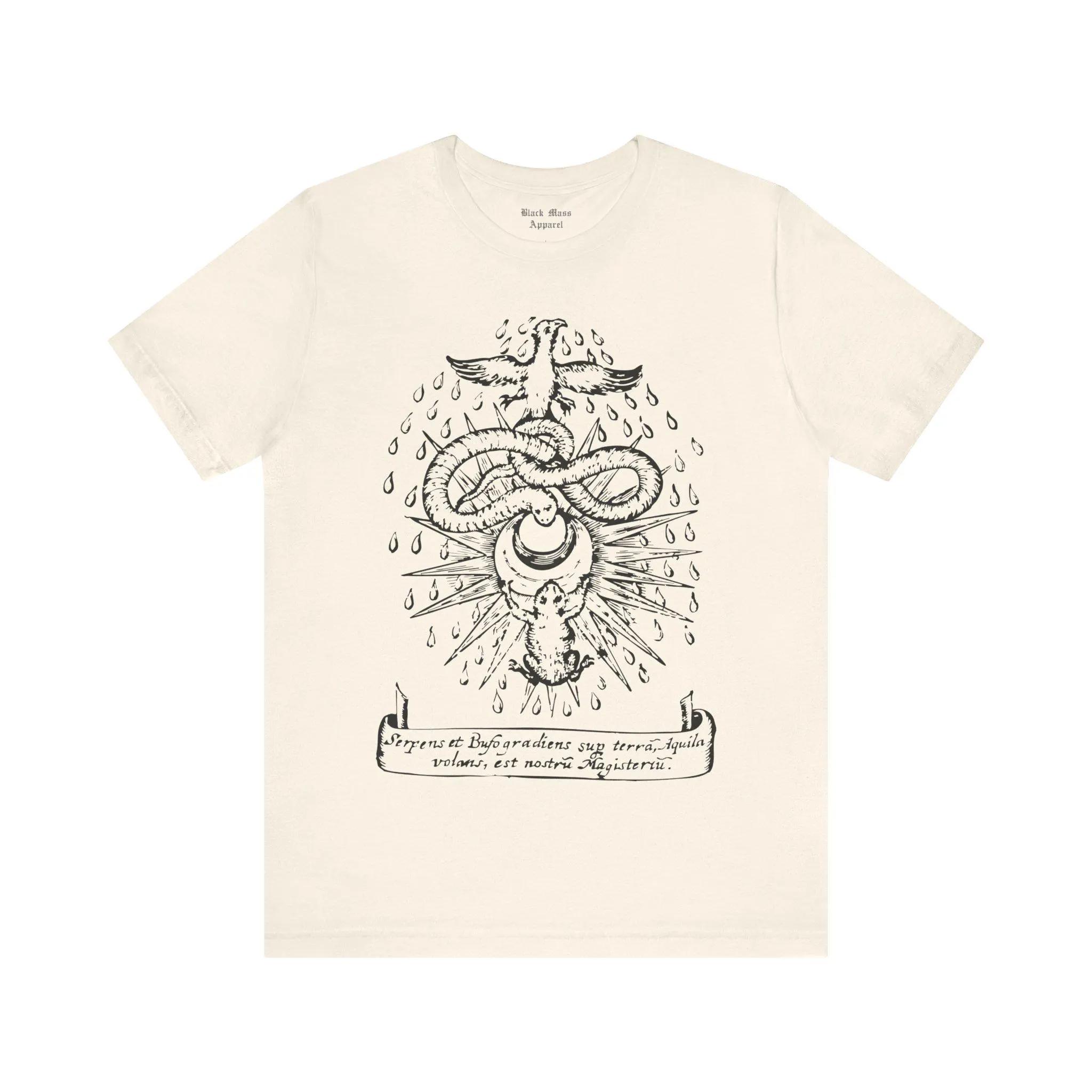 Алхимический Символ Тайна Ретро Хоррор Арт Футболка Готика Темная Эстетика Gotia Футболка Черная Магия Готика Мужская и Женская Футболка S