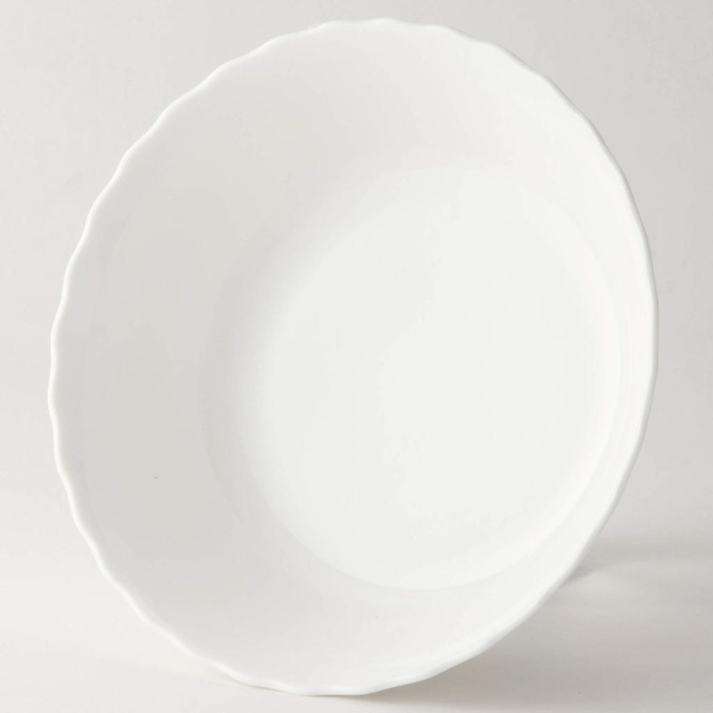 NARUMI Silky White Salad Bowl, 16cm, White, Cute Relief Design, Cereal Bowl, Soup Bowl, Microwave Heating, Dishwasher Safe, 9968-1658P