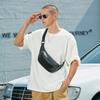 New Slazenger Soft Leather One Shoulder Crossbody Bag, Sling Bag, Fanny Pack Regular Unisex Black SLA8444
