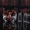 Decorative Skull Seasoning Box Rack Unique Beverage Stand Kitchen Accessory Seasoning Box Holder Resin Texture for Home