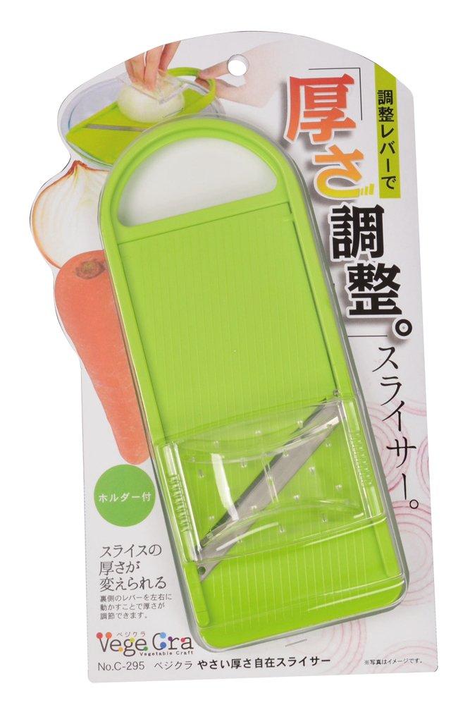 

Pearl Metal Vegikura Adjustable Thickness Vegetable Slicer in [Made Japan] C-295