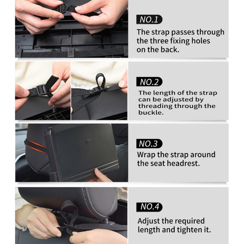 Car Backseat Multifunctional Organizer Folding Table Food Tray Drink Holder ABS