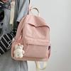 Simple Japanese backpack women 2025 new casual ins wind backpack junior high school student schoolbag