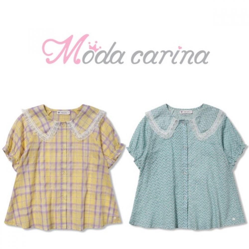 

[Moda Carina] Блузка Moda Carina кружевного цвета мяты Mint/100