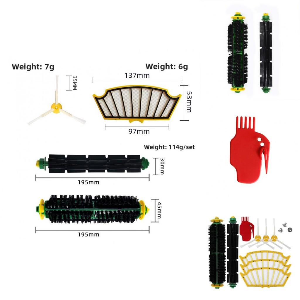 For Irobot Roomba 500 Series Vacuum Cleaning Robot Accessories Main Brush Filter For Home Cleaning