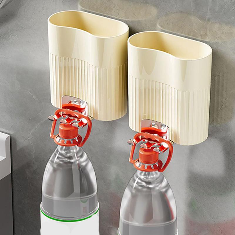 Étagère Murale Porte-Brosses à Dents Sans Perçage Salle de Bain Multifonctionnel Support à Dentifrice Rangement Tasses Rince-Bouche