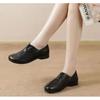 2025 Premium Leather Loafers Women - British Style Slip-On Office Flats Comfortable Walking Shoes for Mothers