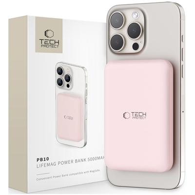 Tech-Protect Pb10 Lifemag Magsafe Power Bank 5000Mah Pink