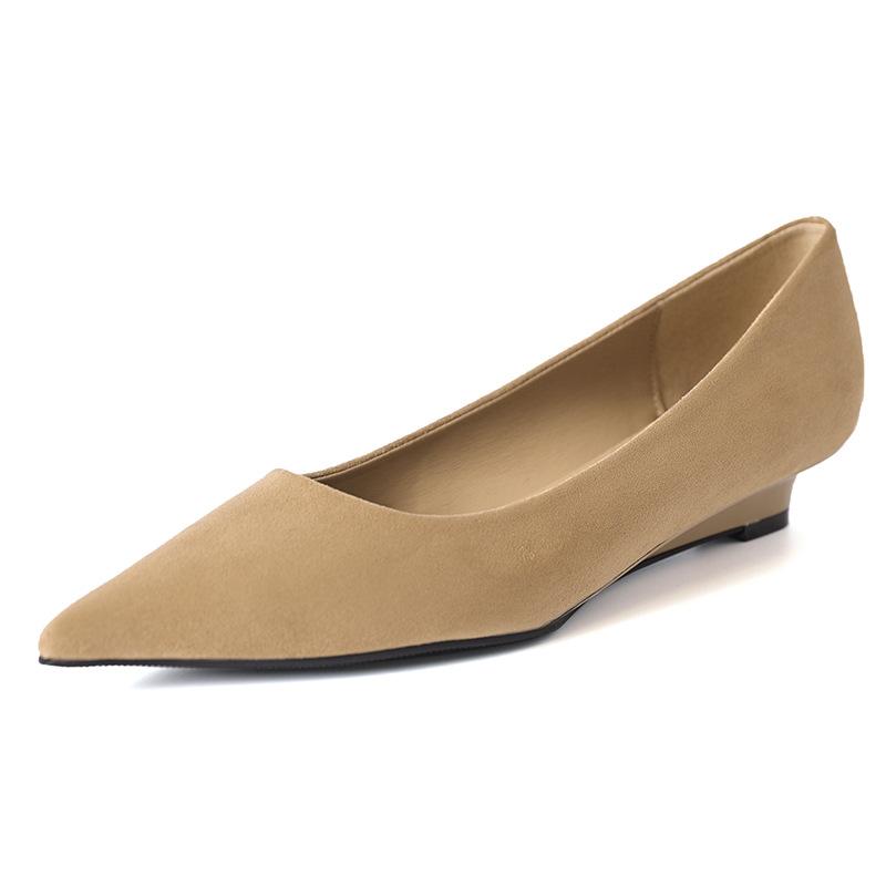 Spring Autumn Fashion Women High Heels Luxury Velvet Shallow Pumps Wedding Party Pointed Toe Single Shoe 34