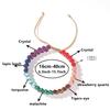 Ankle Bracelet for Women Double-layer Braid Beach Accessories 7 Chakras Boho Turquoise Jewelry Black Green Red Summer Things