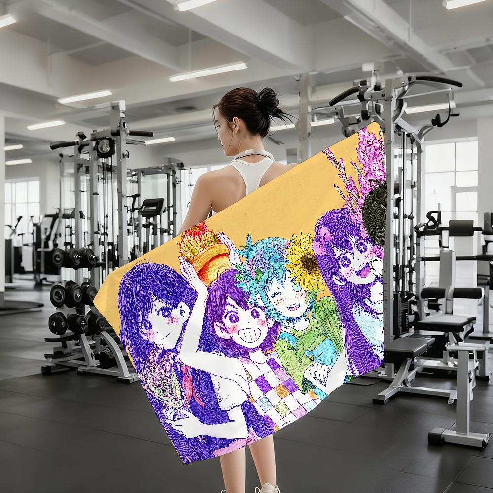 Game O-Omori Cute Towel Shower Sauna Travel Spa Quick Dry Gym Accessories Soft Large Beach Towels