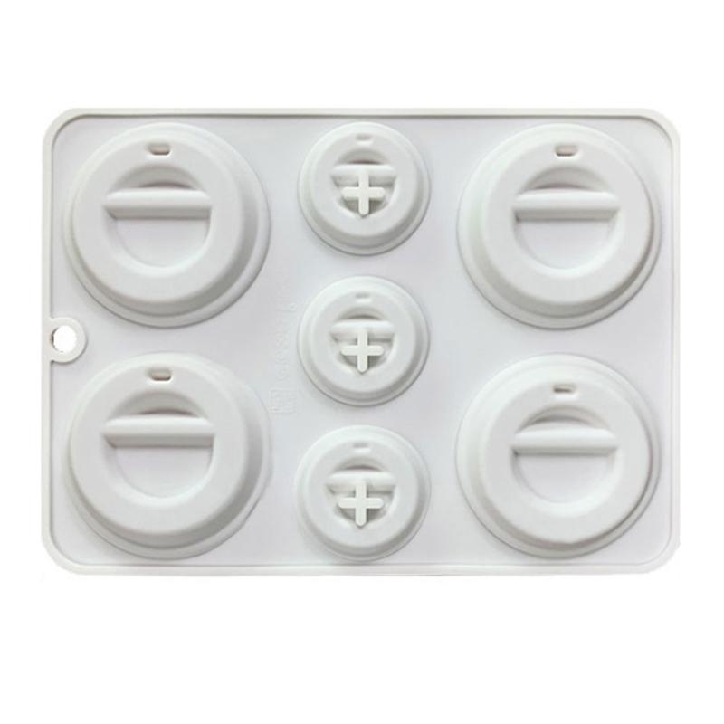 

652F Set of 2 Silicone Mousse Cake Mold Cupcake Making Mould Baking Tray for Dessert