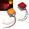 Double Sided Truck Marker Lights, LED Side Marker Lights with 6000K Color Temperature, Waterproof Turn Signal Lights for Trailers, ABS+PCB Material, S