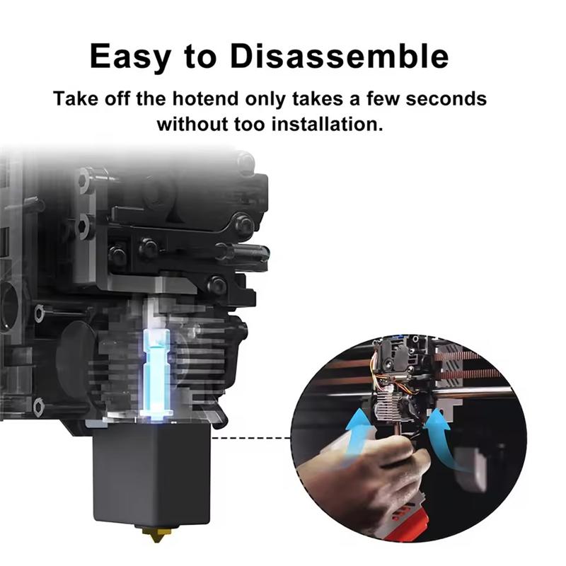 3D Printer Parts for Anycubic Kobra S1 Combo Hotend Kobra S1C Hot End Kit Nozzle 0.2 0.4 0.6 0.8mm Hotend Thermistor Kobra S1