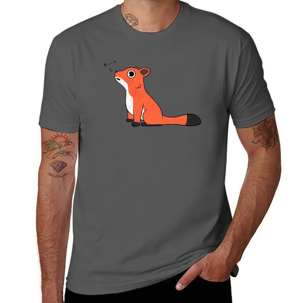 Bork The Peach Fox Tshirt Stretch Fabric Comfort Tshirt