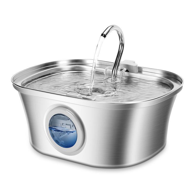 3.2L Stainless Steel Automatic Pet Water Fountain for Cats and Dogs