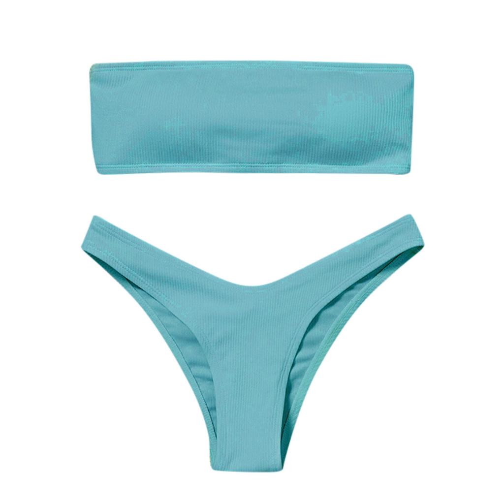 Women's Bikini High Waisted  Two Piece Swimsuit Swimwear