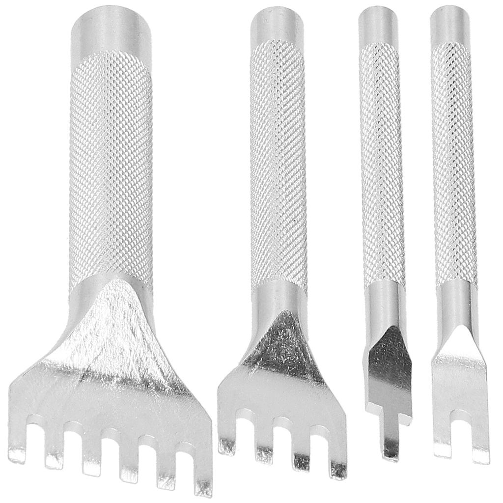 DIY Artificial Leather Tools Prong Punch Hole Stitching Knitting Hand Sewing Tool