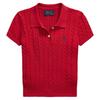 Ralph Lauren Childrens/Kids Cable Knit Regular Short-Sleeved Polo Shirt