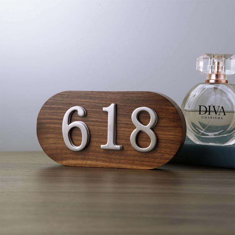 Venkovní číslo domu z nerezové oceli bez vrtání - Vodotěsné a nerezové