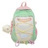 Schoolbag small fresh contrasting color backpack female ins Japanese sweet wind junior high school student schoolbag trend large capacity backpack