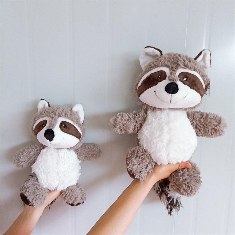 Gray Raccoon Plush Toy Lovely Raccoon Cute Soft Stuffed Animals Doll Pillow for Girls Children Kids Baby Birthday Gift