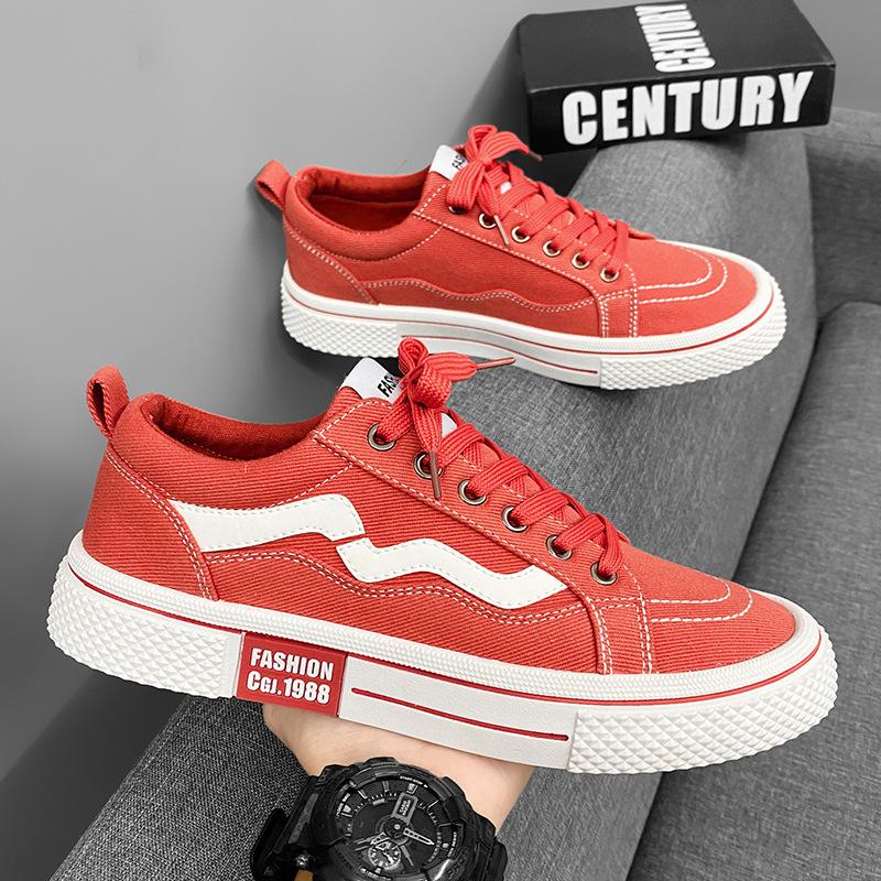 Men's Shoes Four Seasons New Casual Shoes Fashion Low-top Board Shoes Youth Trend Canvas Shoes Korean Version of Student Sports Shoes