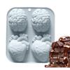 Human Heart Brain Silicone Molds Halloween 3D Brain Heart Shape Chocolate Candy Pudding Ices Cube Tray Cupcake Cake Decor Molds