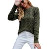 Pullover Langarm-Twist-Strickpullover für Damen