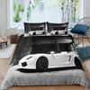 Racing Car Printed Duvet Cover With Pillowcase Bedding Set Single Double Twin Full Queen King Size 2/3pcs Polyester Quilt Cover